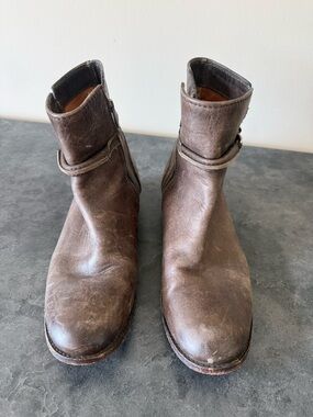 Women’s Frye Brown Leather Ankle Boots
